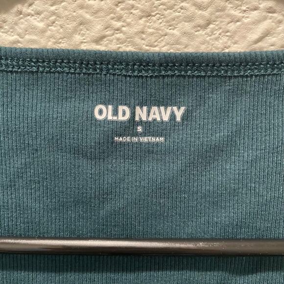 Old Navy Green Ribbed Top, Women’s Size Small, Excellent Used Condition - Picture 2 of 3